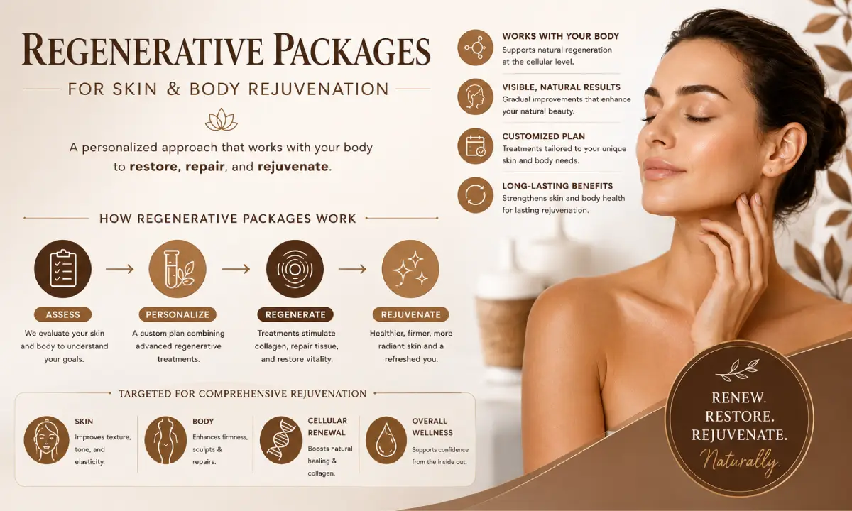 Regenerative package for skin and body rejuvenation